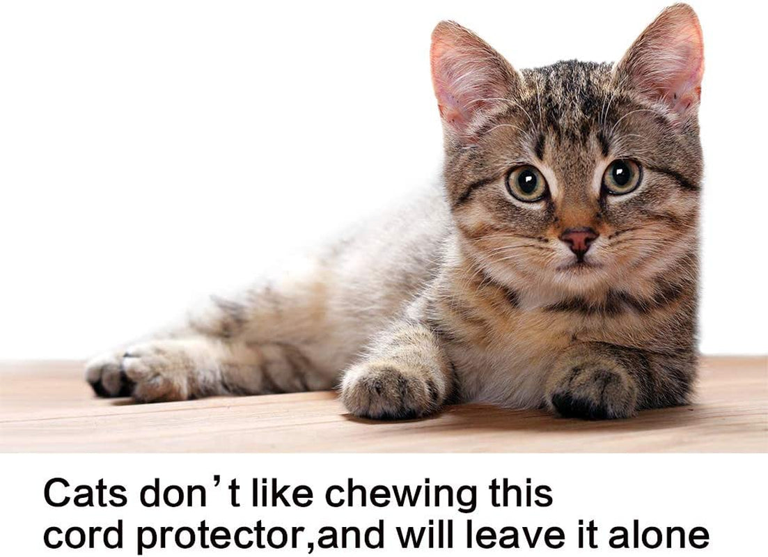 Stop Cable Chaos & Cat Chewing – Heavy Duty Split Cable Protector Sleeve for Clean Desk Organization
