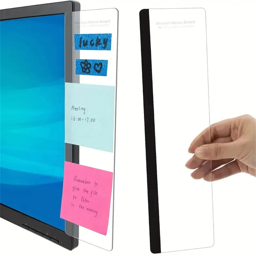 Monitor Memo Board Clip – Keep Notes, Tasks & Reminders in View