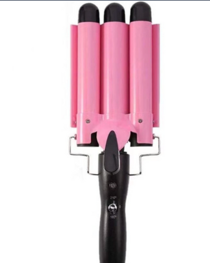SpacePulse LuxeWave™ Triple Barrel Hair Curler