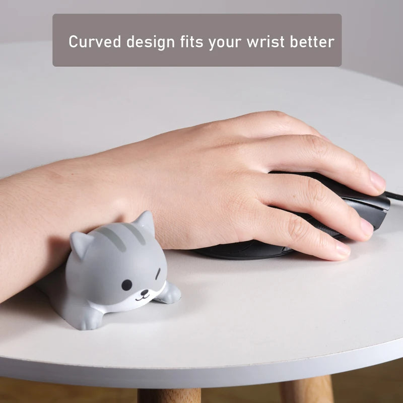 Cute Squishy Wrist Rest Mouse Pad – Ergonomic Arm Support for Pain-Free Gaming & Work Setup
