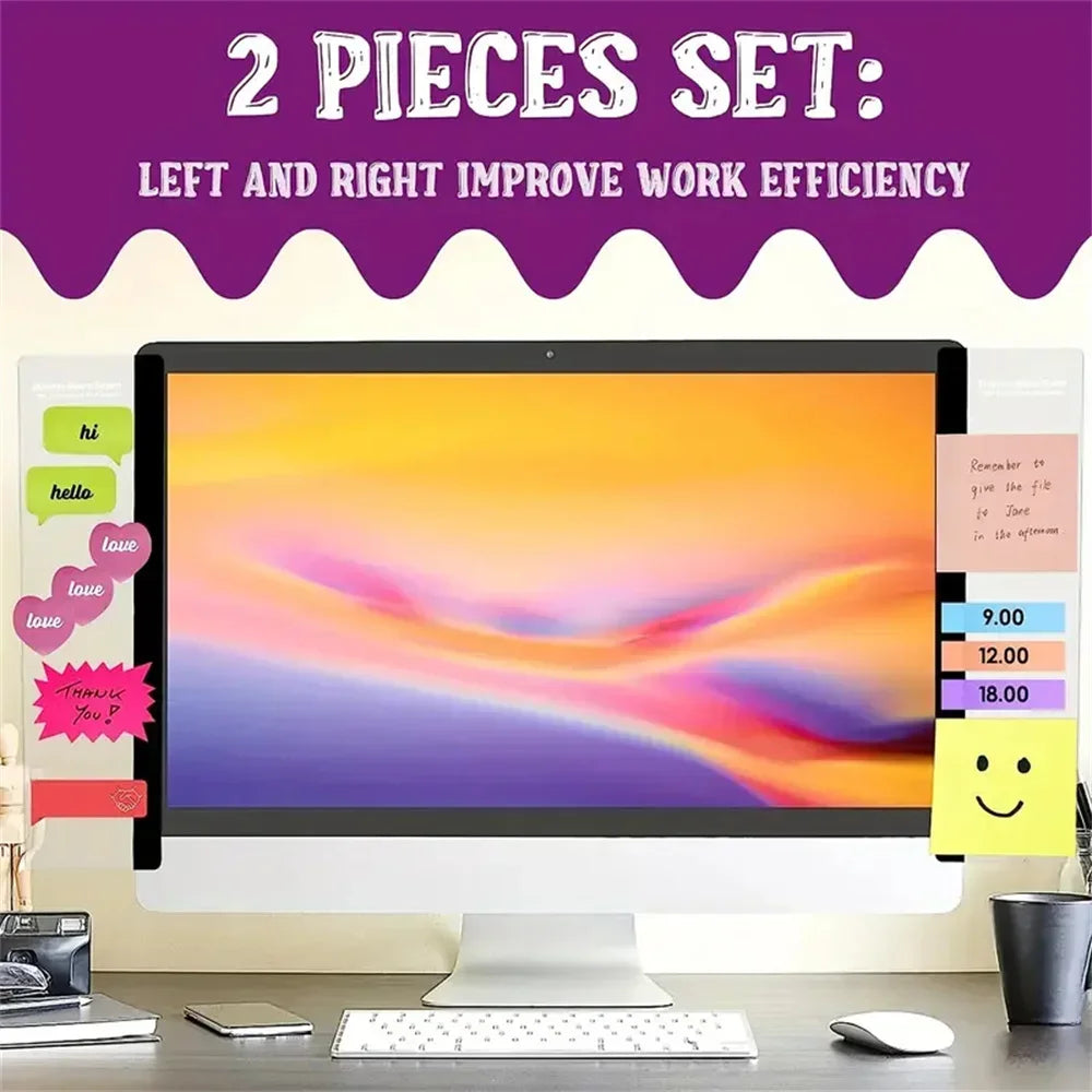 Monitor Memo Board Clip – Keep Notes, Tasks & Reminders in View