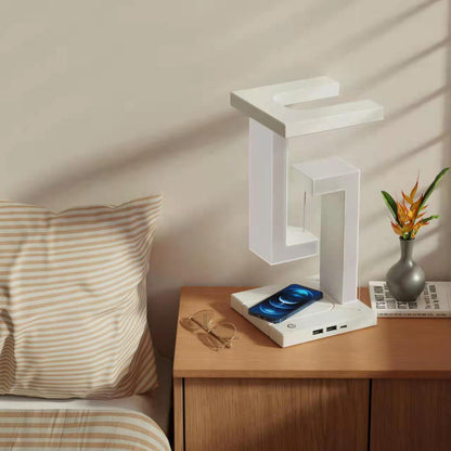 Anti Gravity Floating Lamp with Wireless Charging – Futuristic Desk Light That Feels Impossible