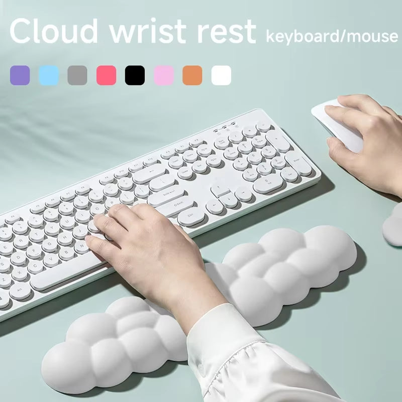 Cloud Wrist Rest Mouse Pad – Ergonomic Anti-Slip Support for Pain-Free Gaming & Work
