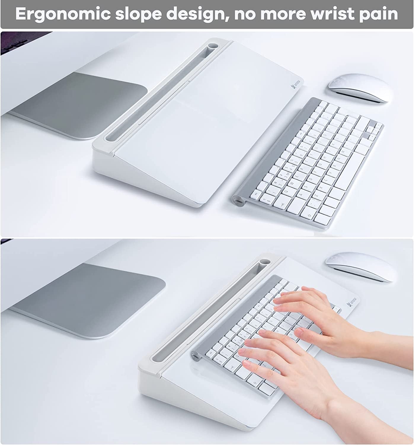All-in-One Glass Desk Whiteboard Organizer – Notes, Storage & Phone Stand for a Clutter-Free Workspace
