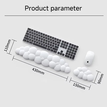Cloud Wrist Rest Mouse Pad – Ergonomic Anti-Slip Support for Pain-Free Gaming & Work