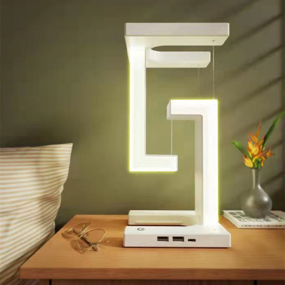 Anti Gravity Floating Lamp with Wireless Charging – Futuristic Desk Light That Feels Impossible