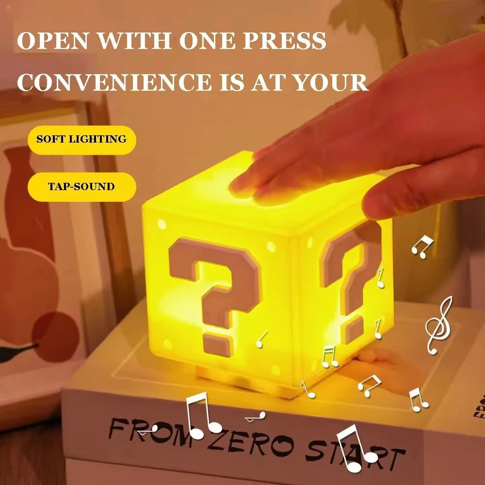 Unique LED Question Mark Night Light – USB Rechargeable Ambient Lamp Gift for Teens & Room Decor