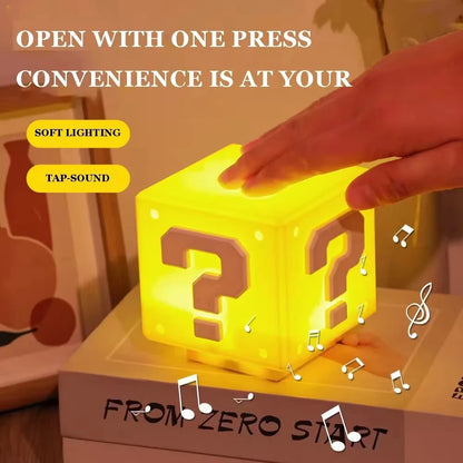 Unique LED Question Mark Night Light – USB Rechargeable Ambient Lamp Gift for Teens & Room Decor